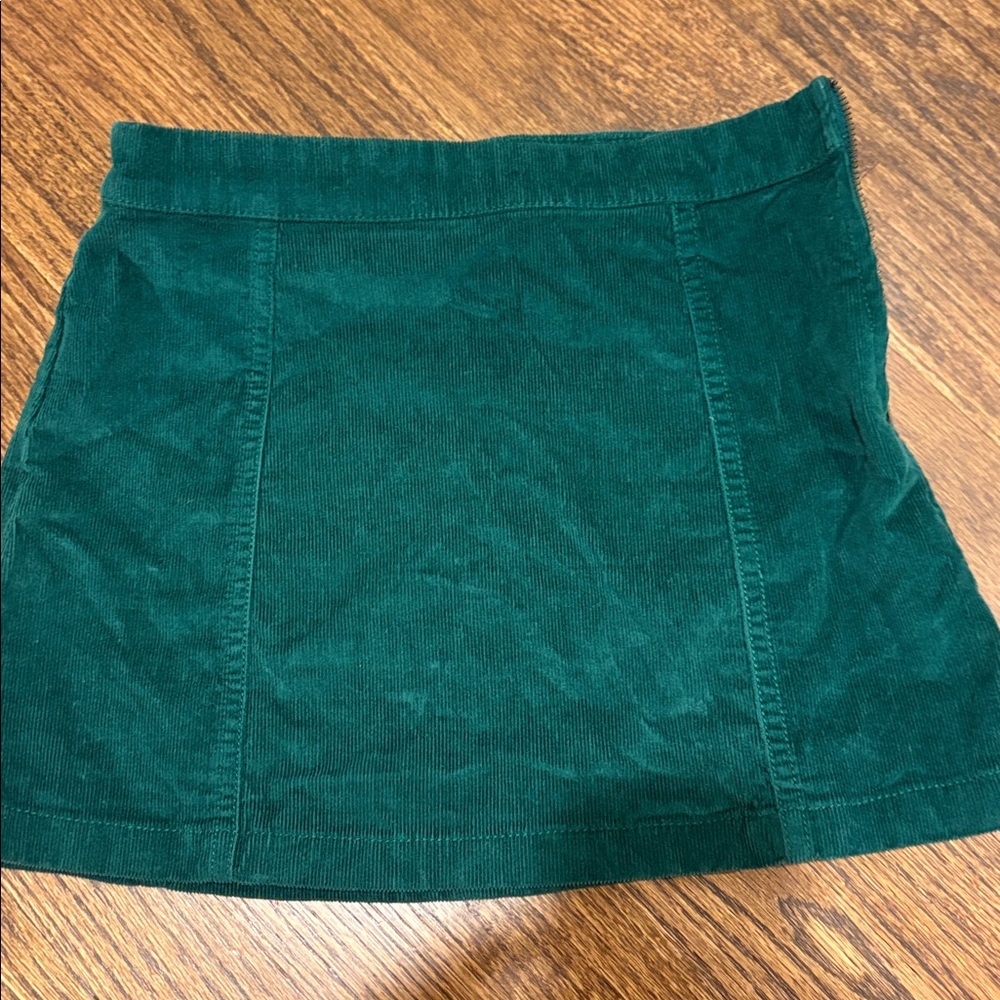 Crewcuts Green Corduroy Mini Skirt